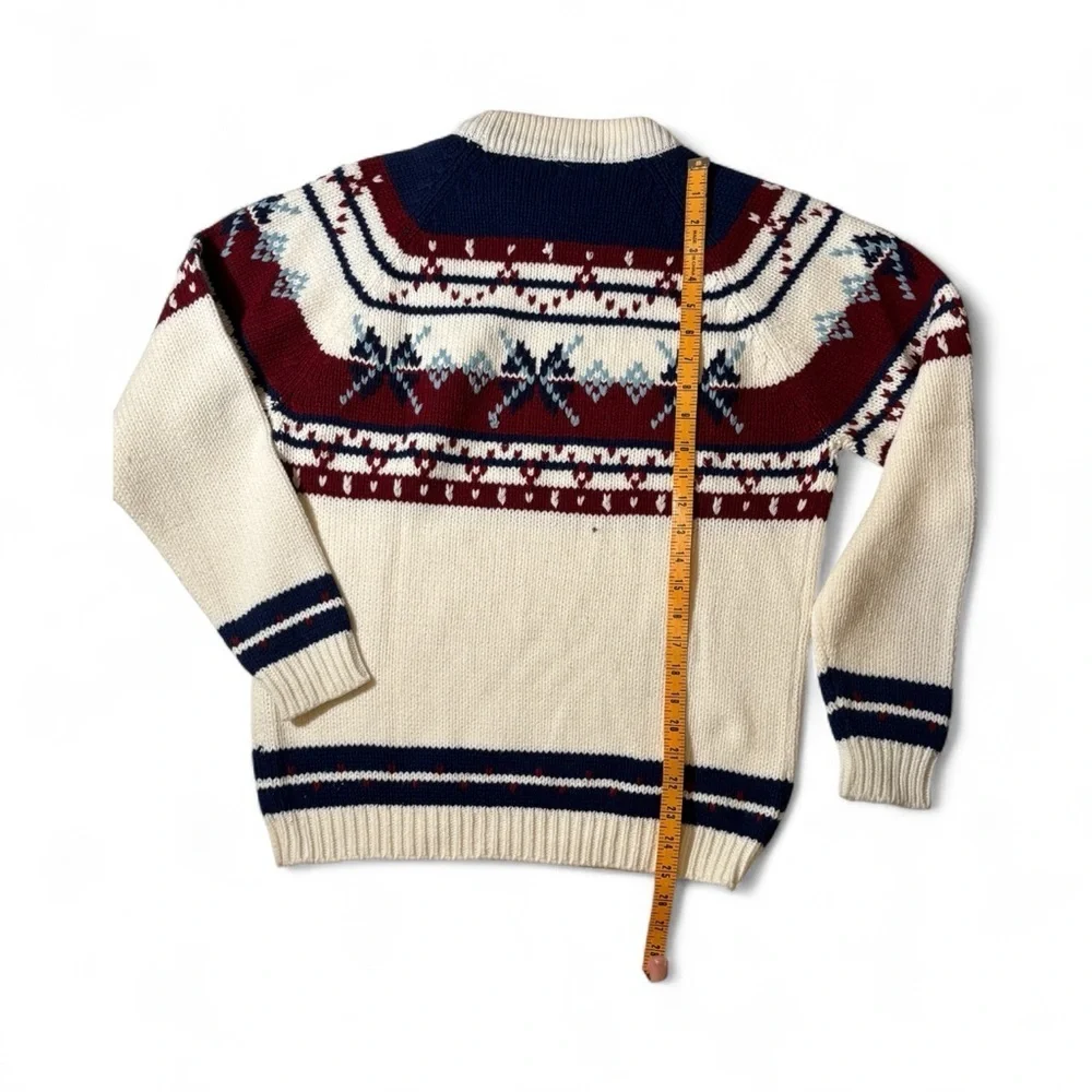 Vintage Alpine Mens Fair Isle Après Ski Size XL Sweater Classic Preppy Grandpa